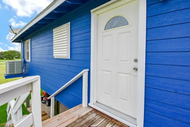 a view of front door of house