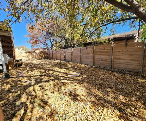 a house view with a garden space