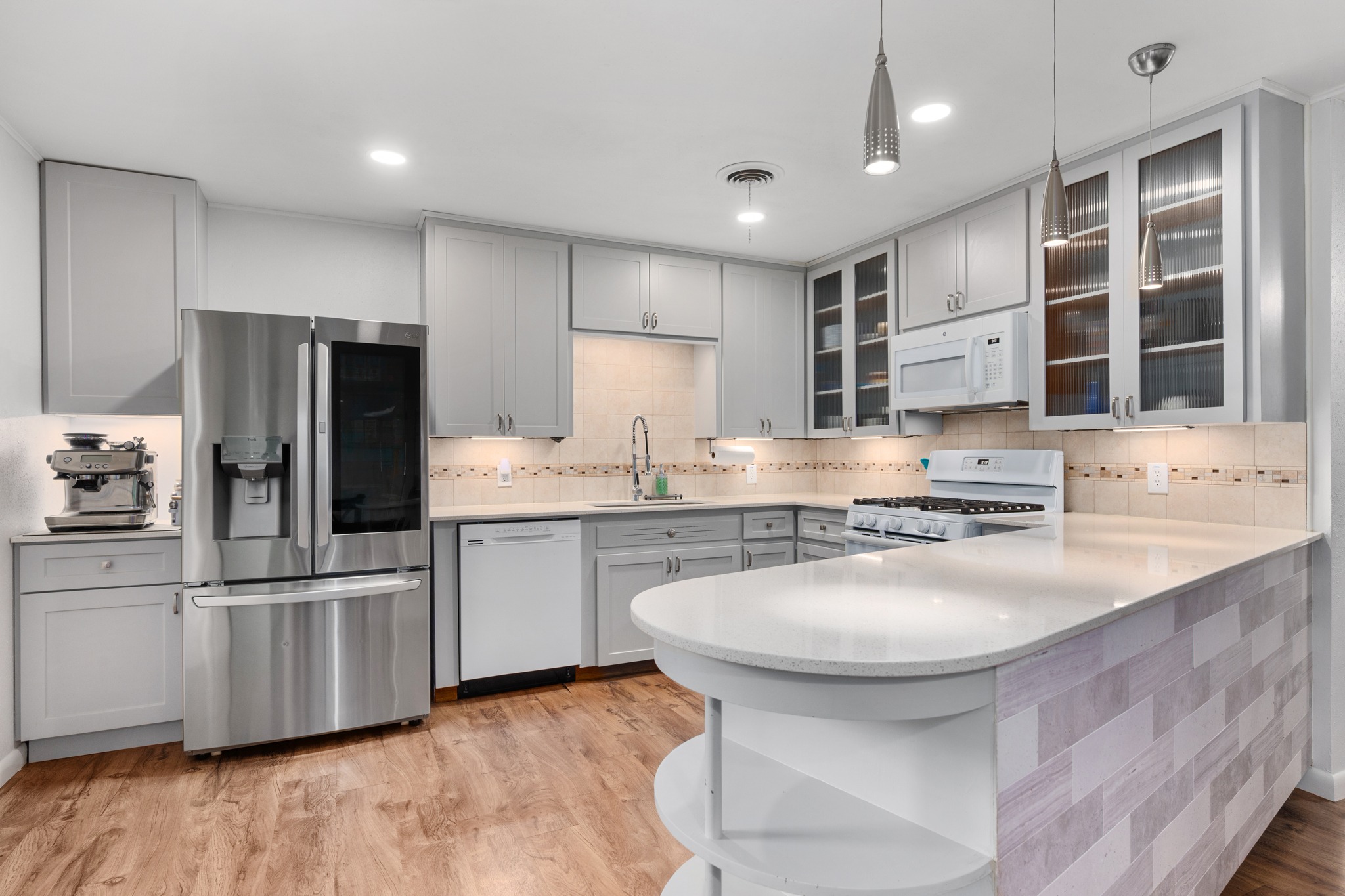 Peacefully situated in Georgetown’s beloved Old Town neighborhood, this beautifully renovated 3 bedroom, 3 bathroom 1960s home blends timeless character with thoughtful modern updates