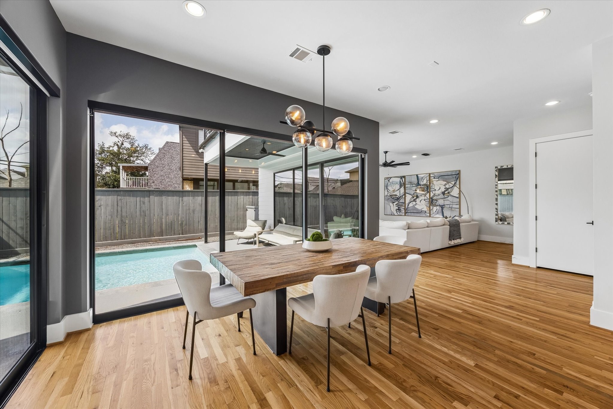 2705 Julian Street Houston, TX 77009 - Photo 13 of 50 Beautiful light fixture in the dinning room