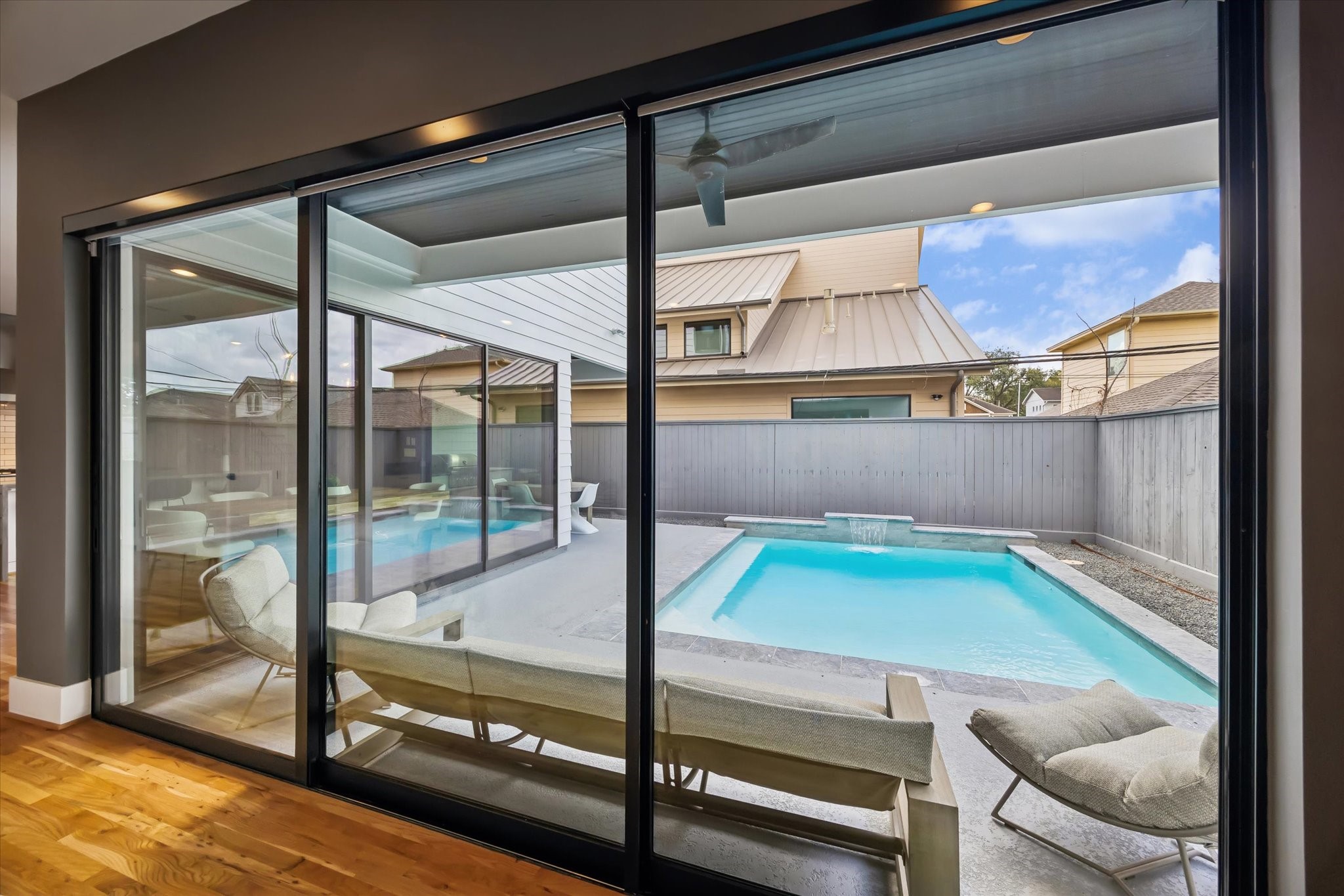 2705 Julian Street Houston, TX 77009 - Photo 48 of 50 Additional views of the pool from living room area.