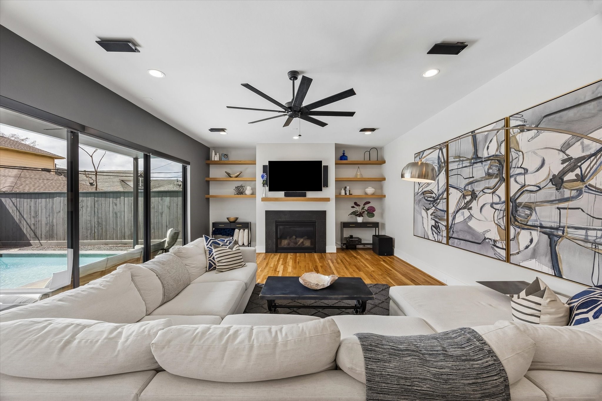2705 Julian Street Houston, TX 77009 - Photo 8 of 50 Another view of the large living room with lots of natural light
