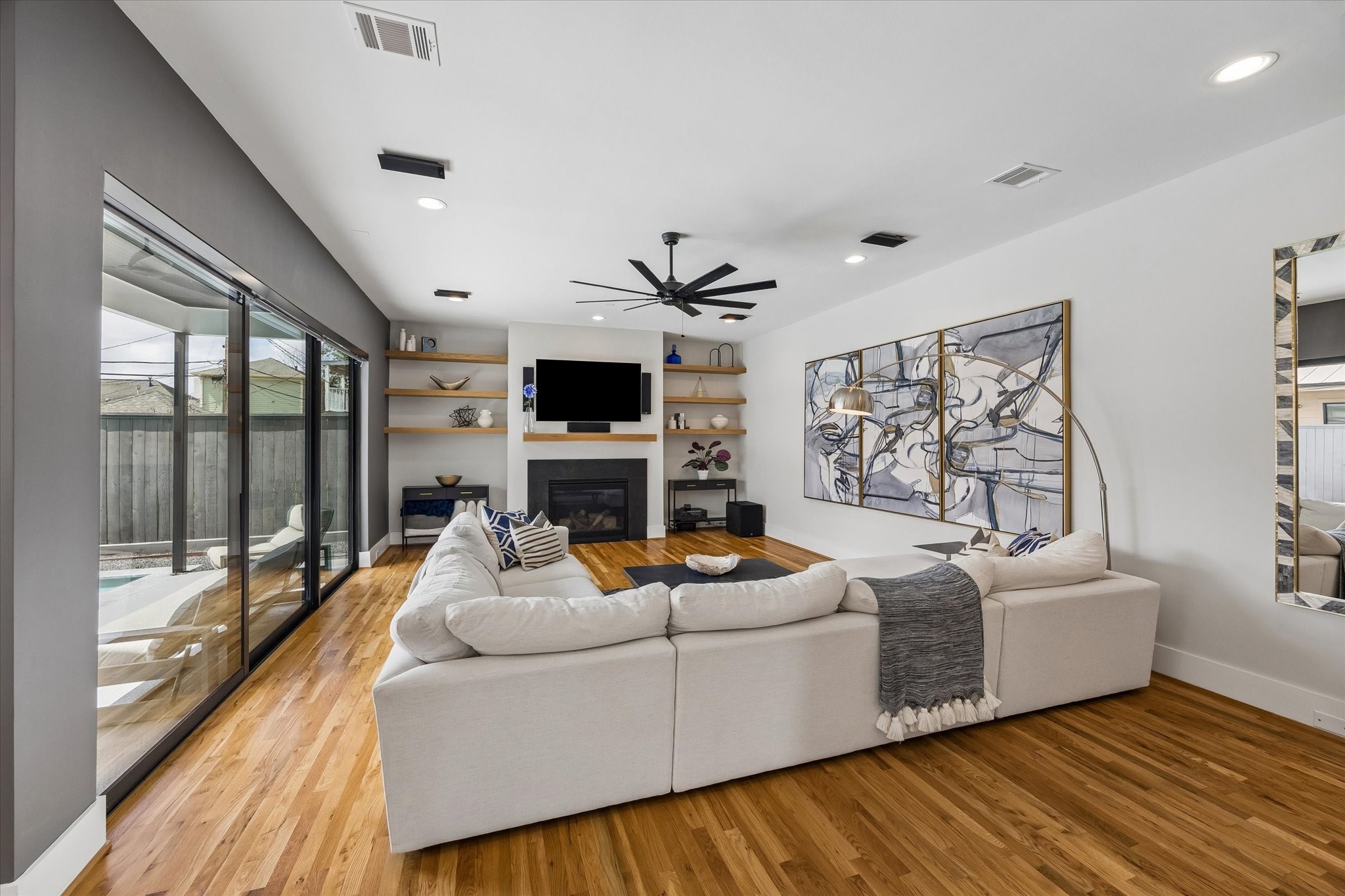 2705 Julian Street Houston, TX 77009 - Photo 9 of 50 Another view of the large living room with lots of natural light