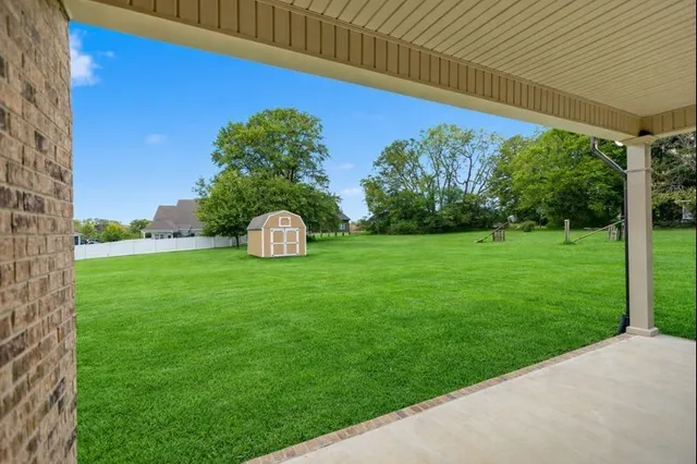a view of a green field