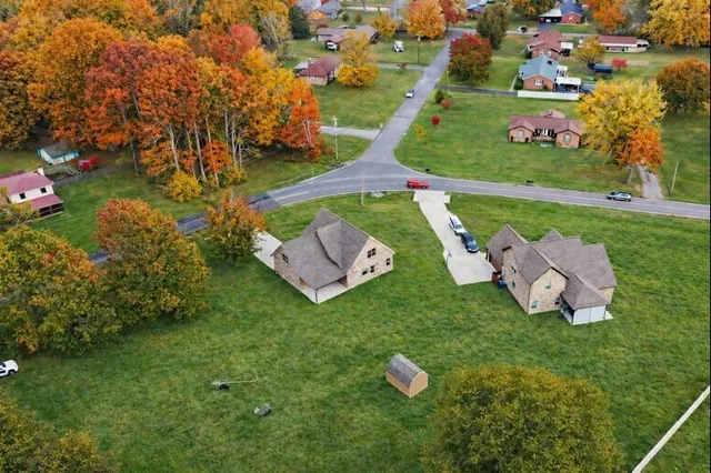 a view of a table with chairs