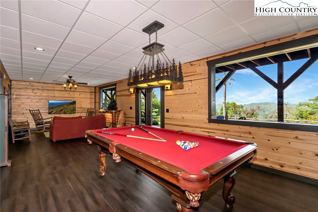 4879 Staghorn Road Purlear, NC 28665 - Photo 39 of 50 a room with pool table and windows