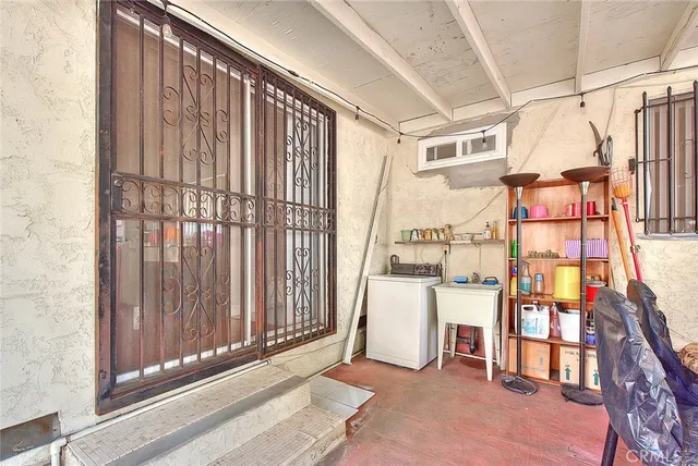 a view of front door