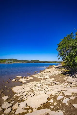 a view of an ocean and beach