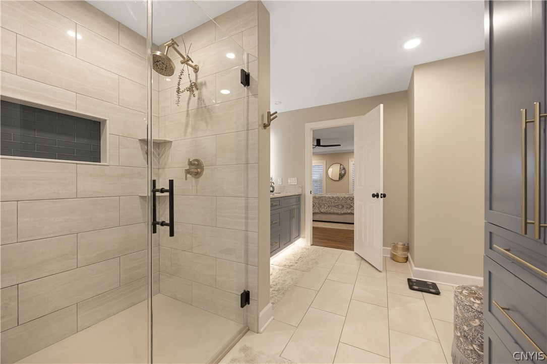 6198 Rossiter Road De Witt, NY 13078 - Photo 18 of 50 Owners bath , huge storage cabinet