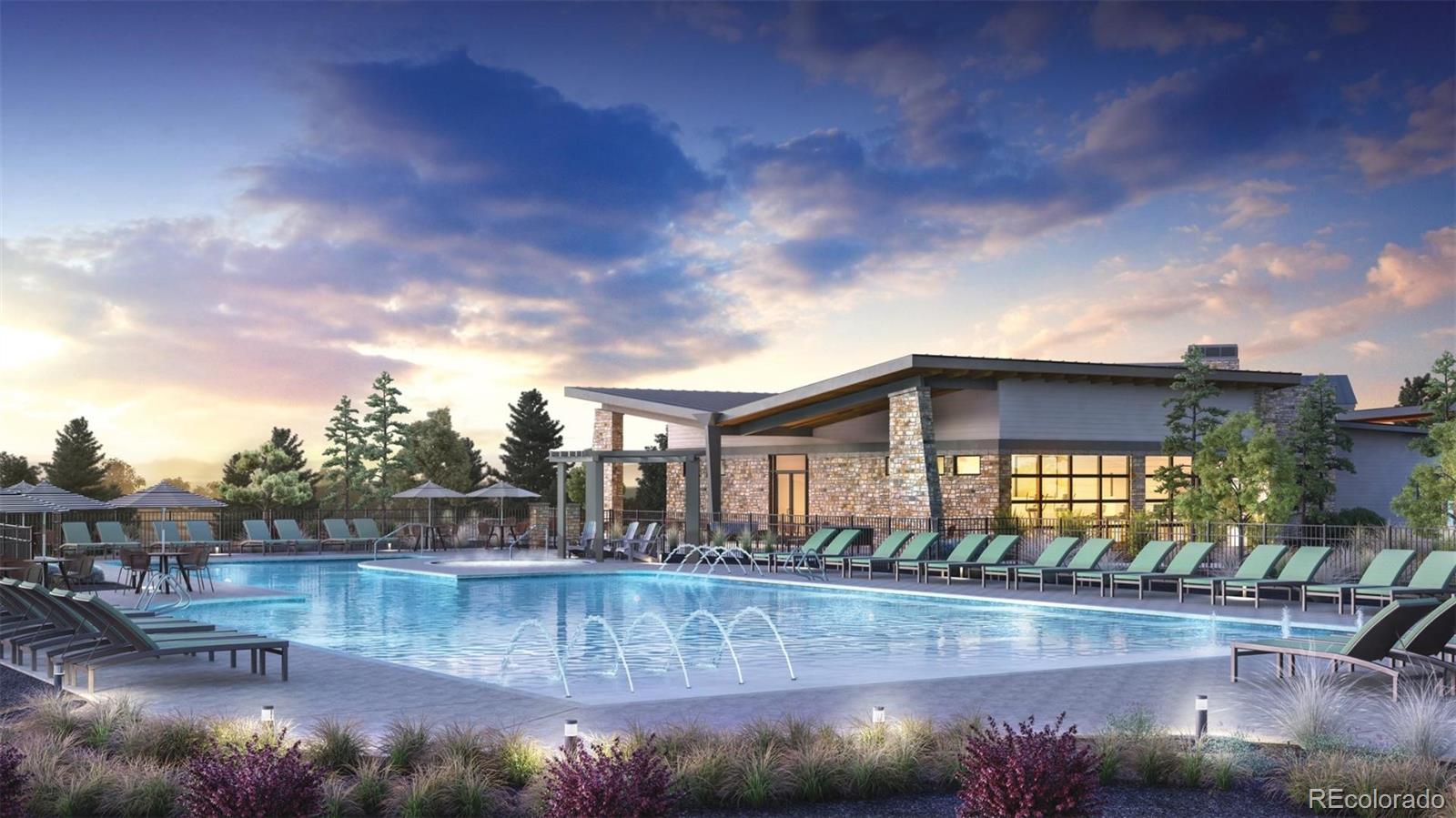 3 Simmental Loop Castle Rock, CO 80104 - Photo 13 of 22 a view of swimming pool with outdoor seating