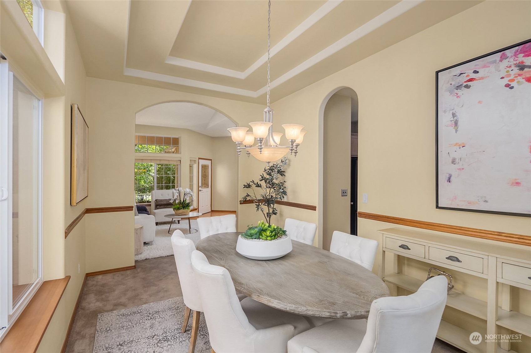 307 197th Place Southwest Bothell, WA 98012 - Photo 7 of 30 a dining room with furniture and wooden floor