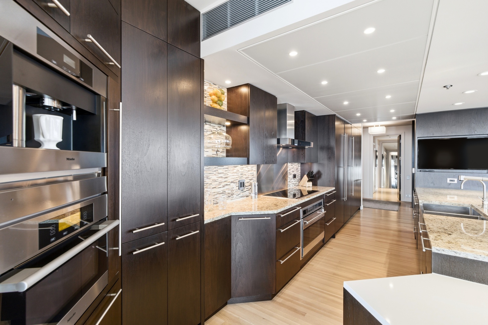 161 East Chicago Avenue, Unit 53A Chicago, IL 60611 - Photo 12 of 47 a large kitchen with stainless steel appliances