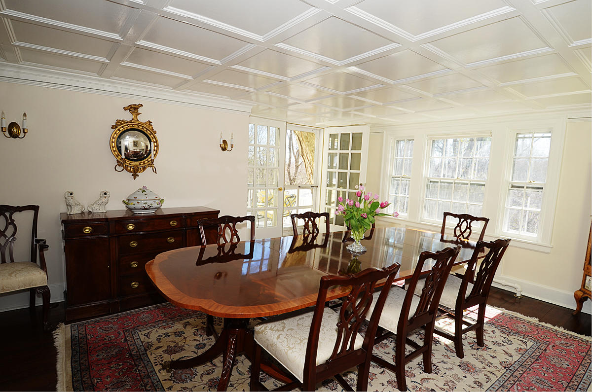 112 Brushy Ridge Road New Canaan, CT 06840 - Photo 12 of 45 a view of a dining room with furniture