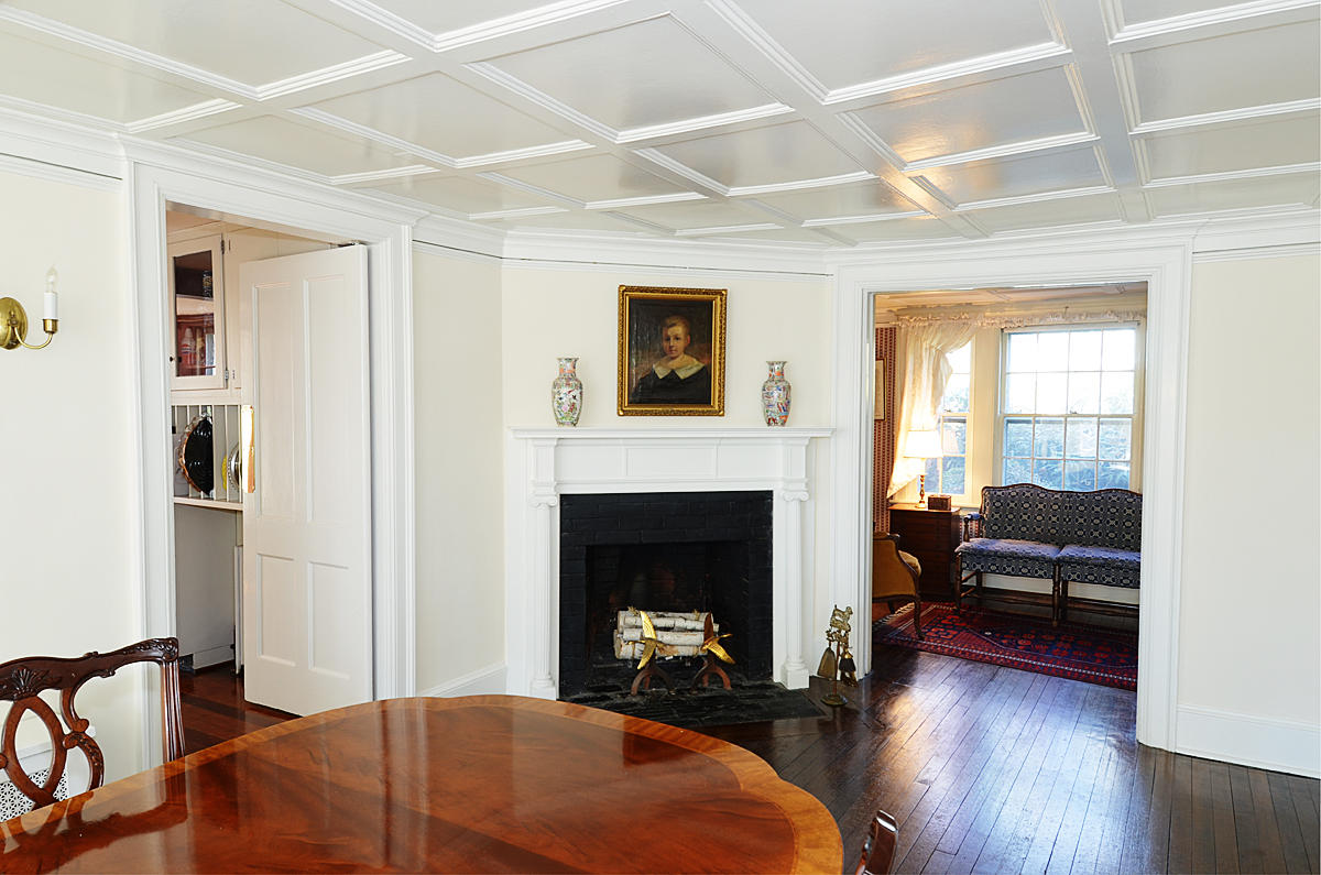 112 Brushy Ridge Road New Canaan, CT 06840 - Photo 13 of 45 a living room with furniture and a fireplace