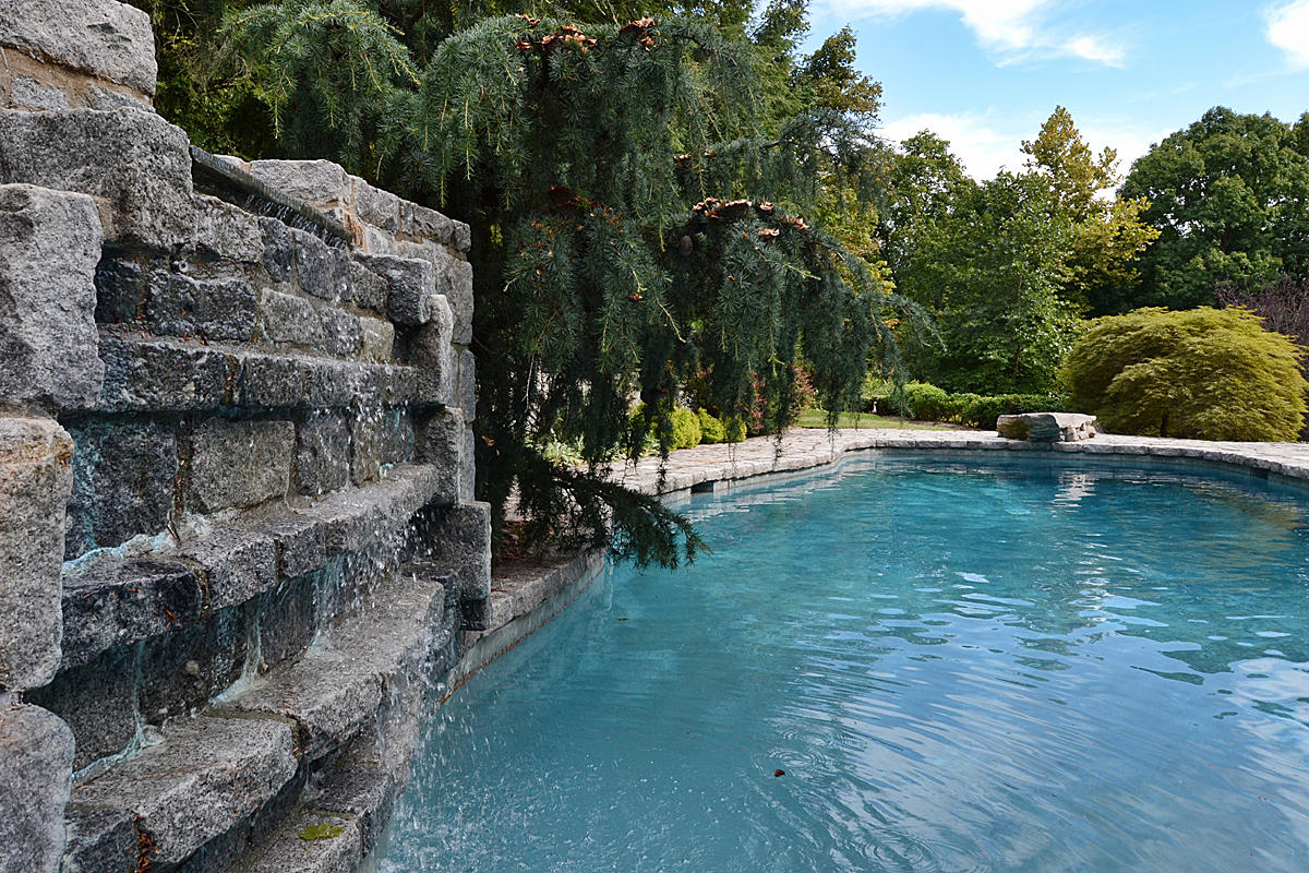 112 Brushy Ridge Road New Canaan, CT 06840 - Photo 36 of 45 a view of swimming pool with a yard