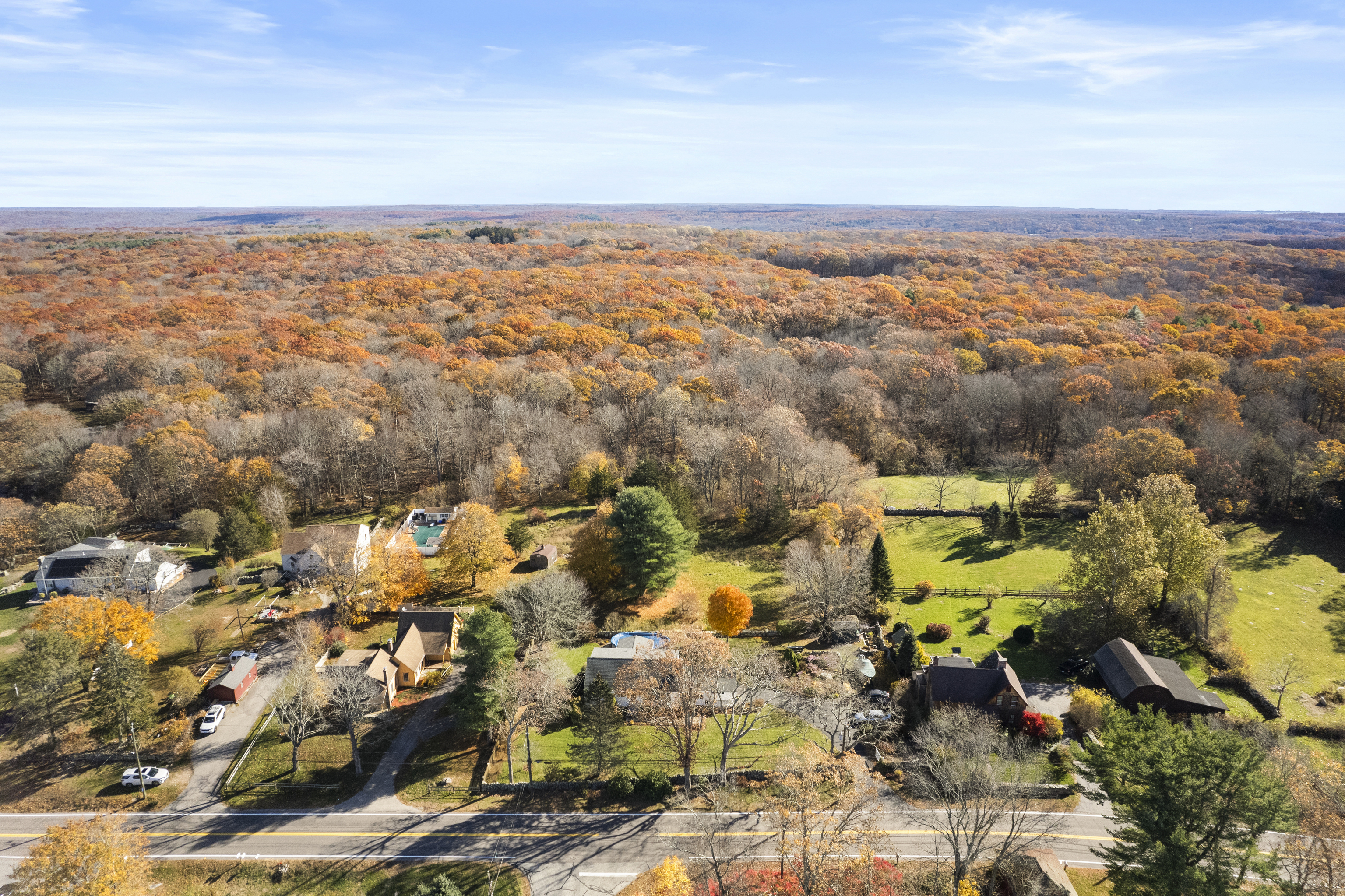 452 Colonel Ledyard Highway Ledyard, CT 06339 - Photo 4 of 35 an aerial view of residential building and parking space