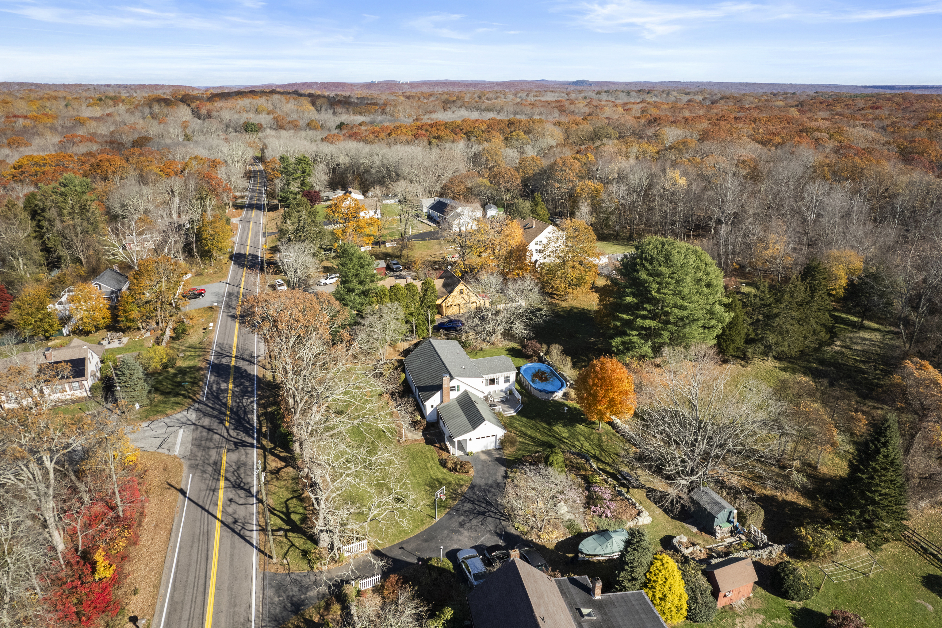 452 Colonel Ledyard Highway Ledyard, CT 06339 - Photo 5 of 35 an aerial view of multiple house