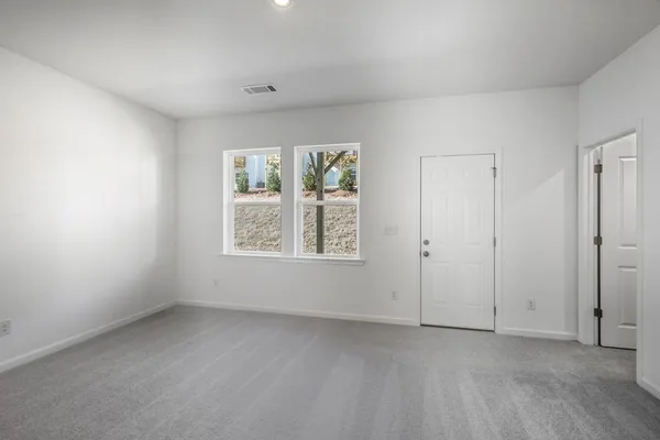 a view of an empty room