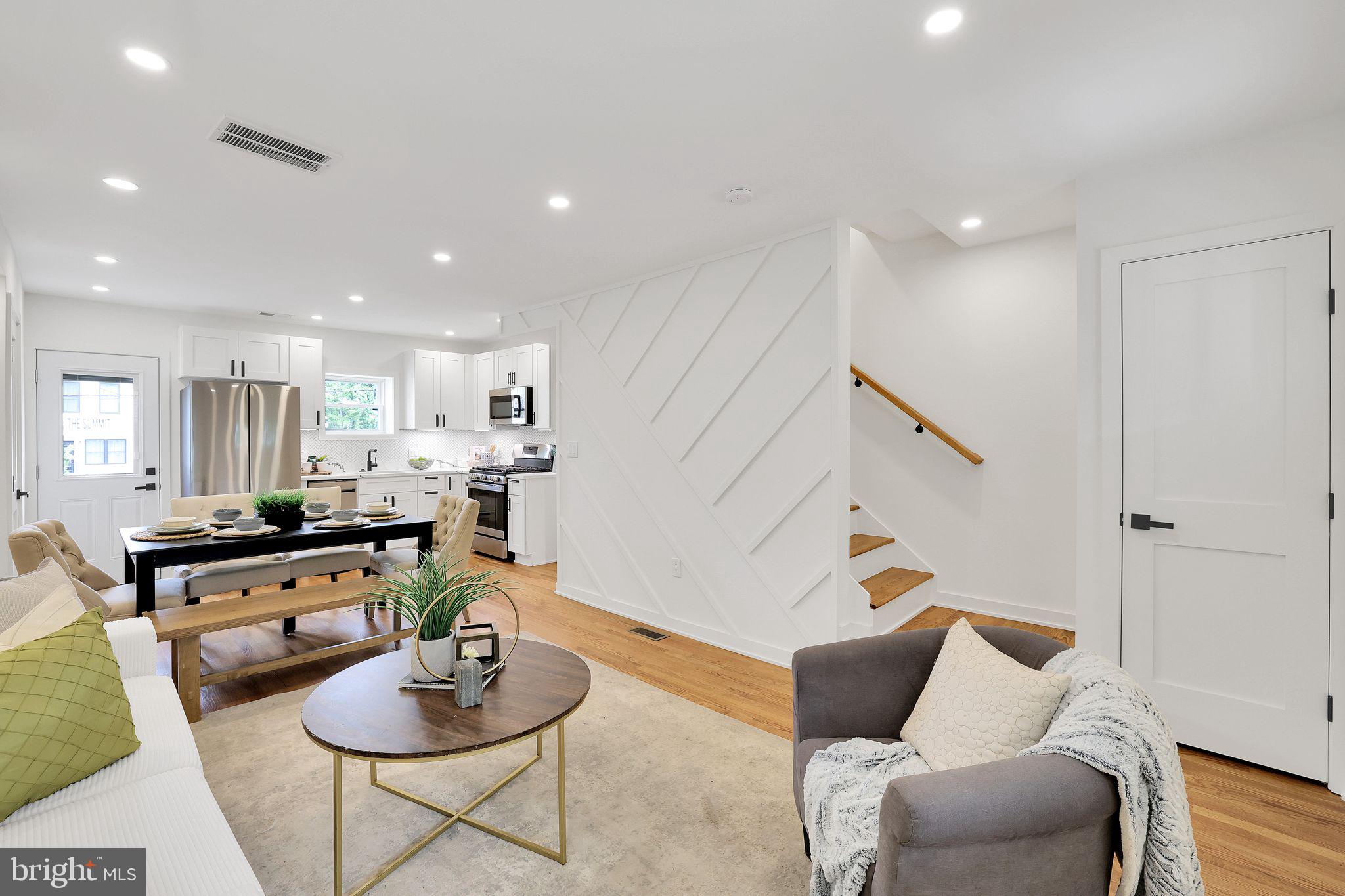 1622 Rosedale Street Northeast Washington, DC 20002 - Photo 1 of 41 Open Concept Living Room w/ Recessed Lighting