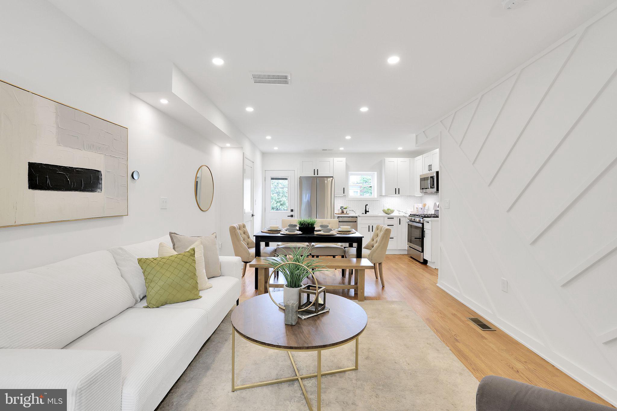 1622 Rosedale Street Northeast Washington, DC 20002 - Photo 2 of 41 Open Concept Living Room w/ Recessed Lighting