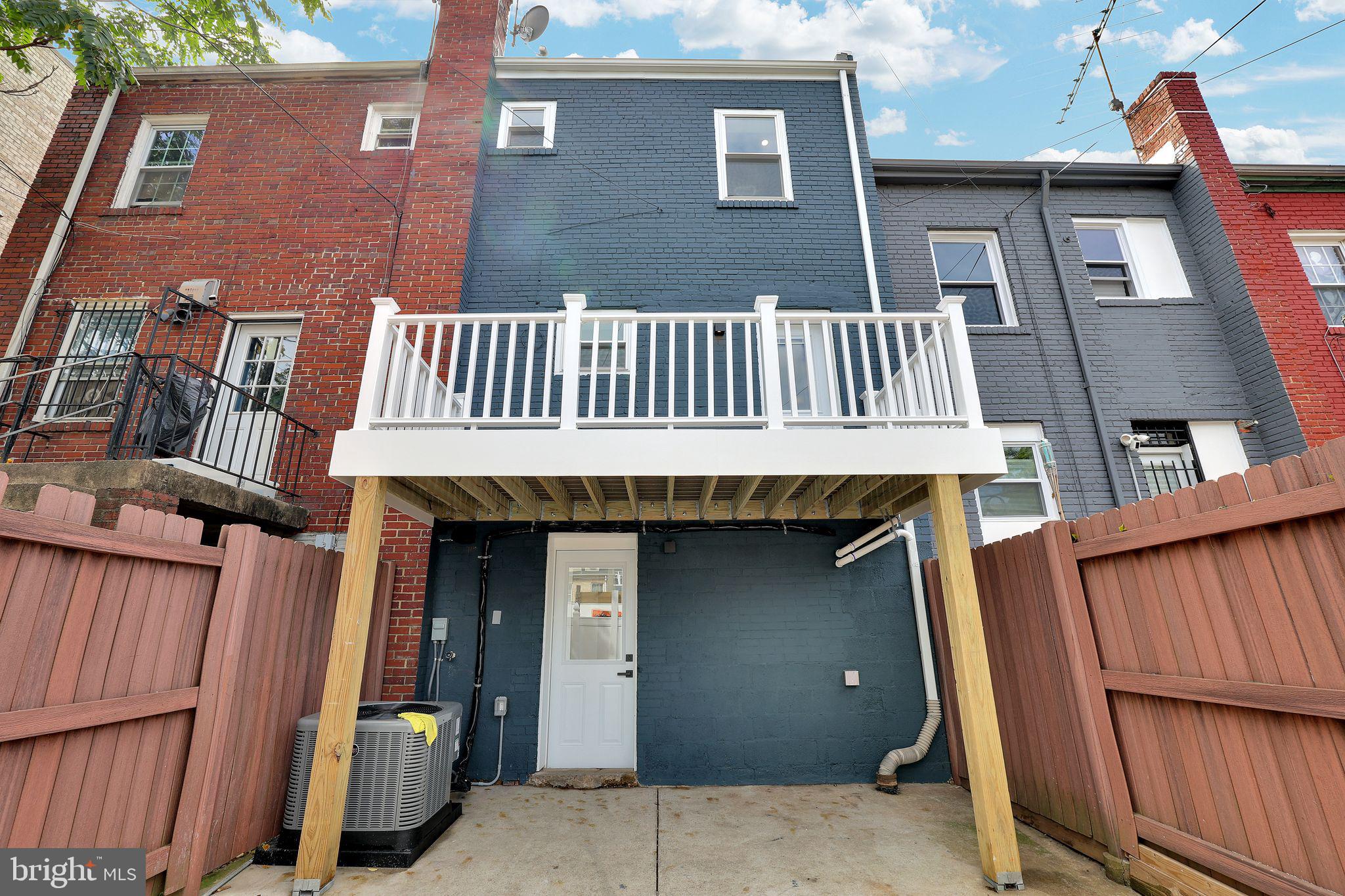 1622 Rosedale Street Northeast Washington, DC 20002 - Photo 22 of 41 Rear Elevation.. Deck/Patio