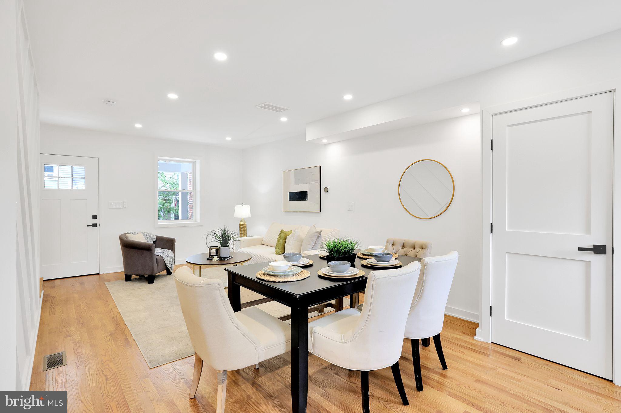 1622 Rosedale Street Northeast Washington, DC 20002 - Photo 7 of 41 Beautifully Renovated Living/Dining Room Combo
