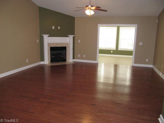 202 Ridge Landing Road Archdale, NC 27263 - Photo 3 of 16 Den/Family/Great Room. Vaulted Ceiling, Hardwood Floors