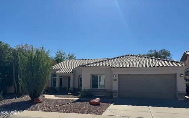 a front view of a house