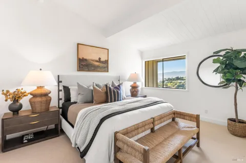 a close view of dining table