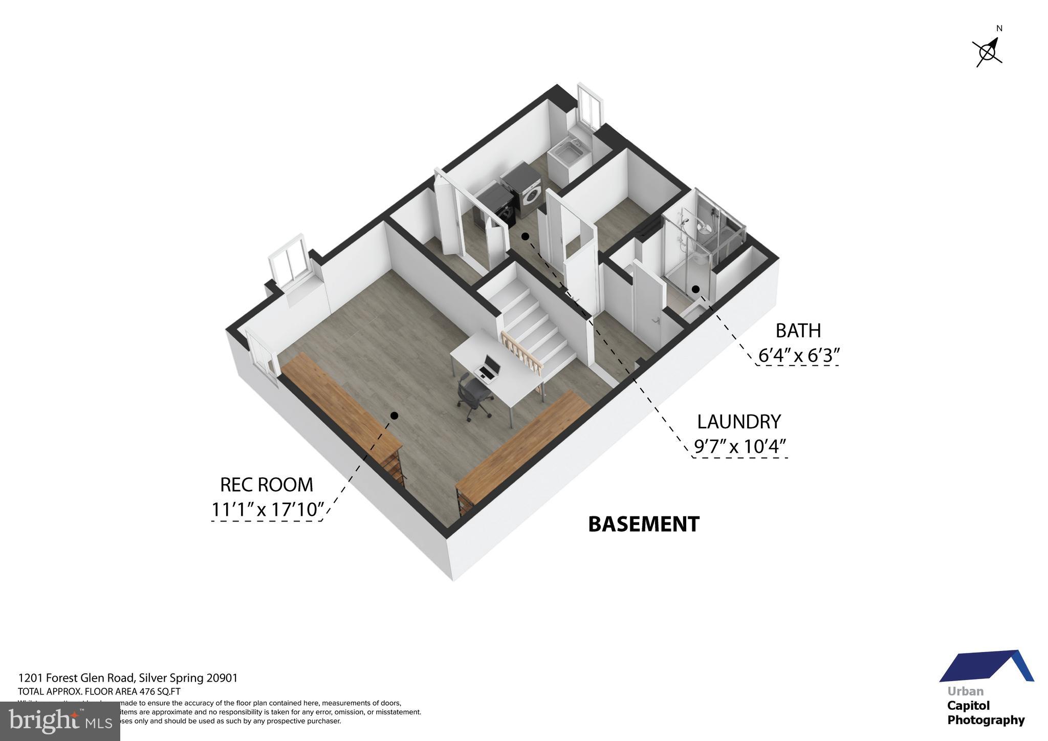 1201 Forest Glen Road Silver Spring, MD 20901 - Photo 50 of 50 Floor Plan Lower Level