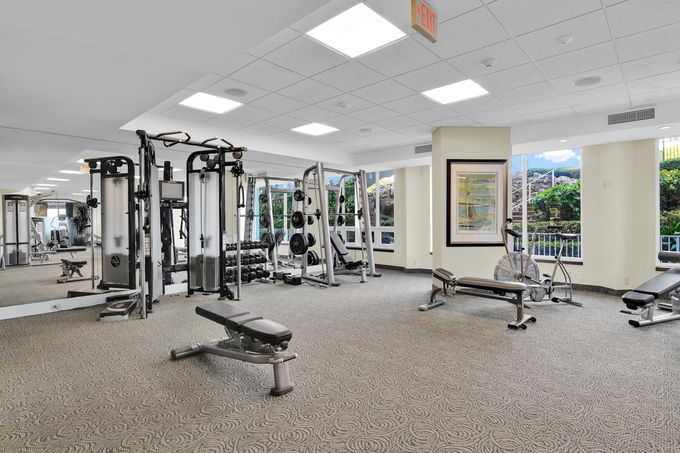 500 South Ocean Boulevard, Unit 1905 Boca Raton, FL 33432 - Photo 60 of 73 a view of a room with gym equipment