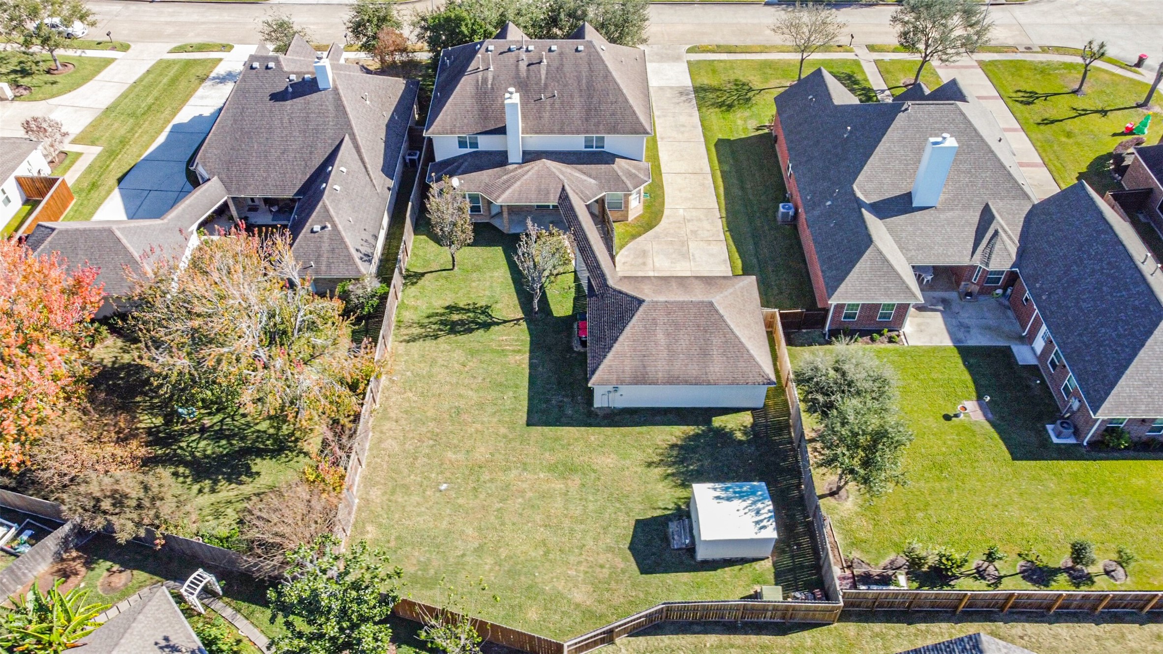 3919 Copper Creek Baytown, TX 77521 - Photo 6 of 50 an aerial view of residential house with outdoor space and swimming pool