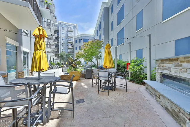 a view of a entryway with flower pots