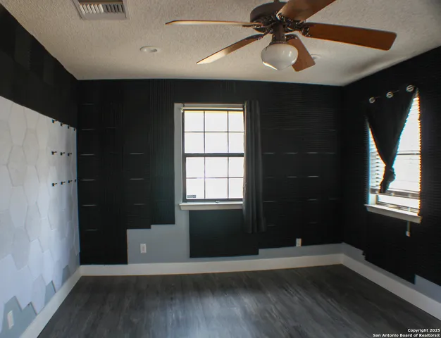 a bathroom with a shower curtain