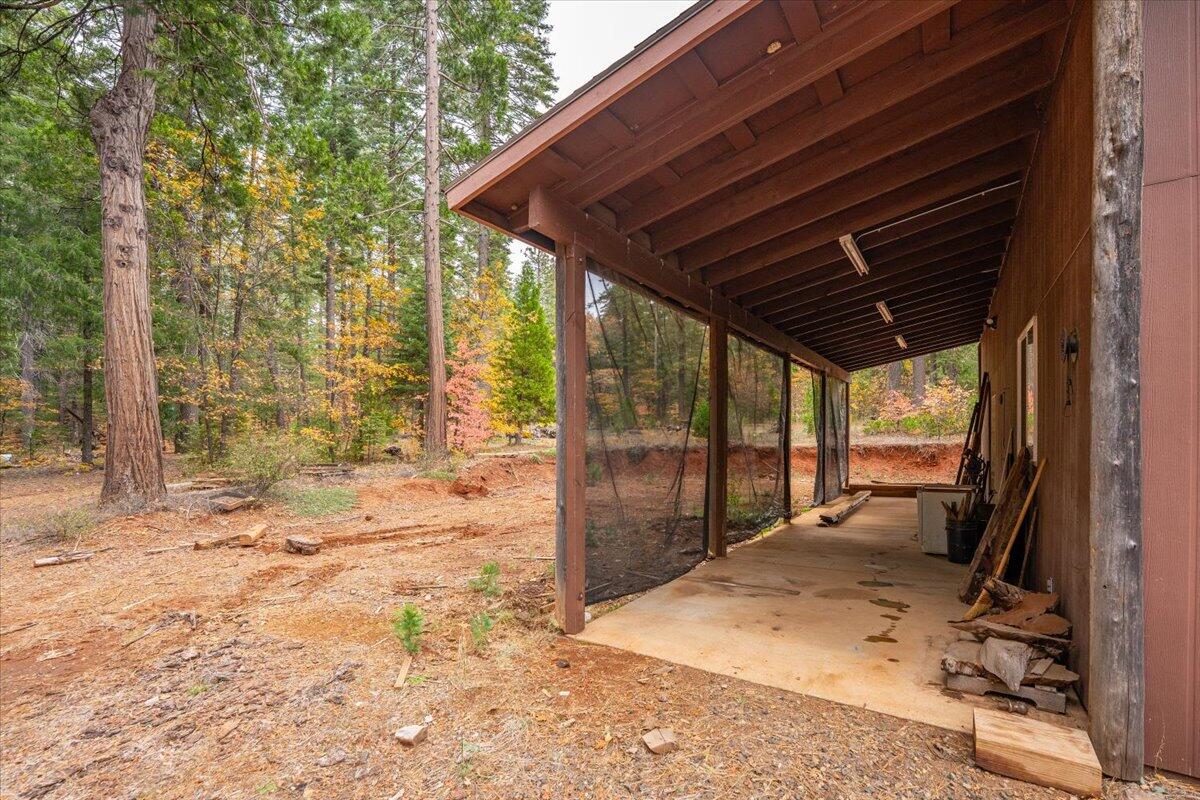 29104 Johnson Road Montgomery Creek, CA 96065 - Photo 104 of 137 a view of backyard with hardwood