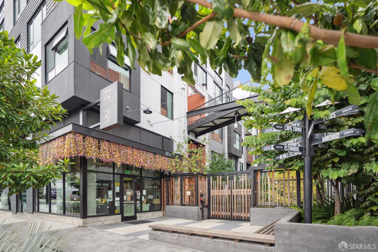 1288 Howard Street, Unit 317 San Francisco, CA 94103 - Photo 38 of 57 front view of a building with a tree