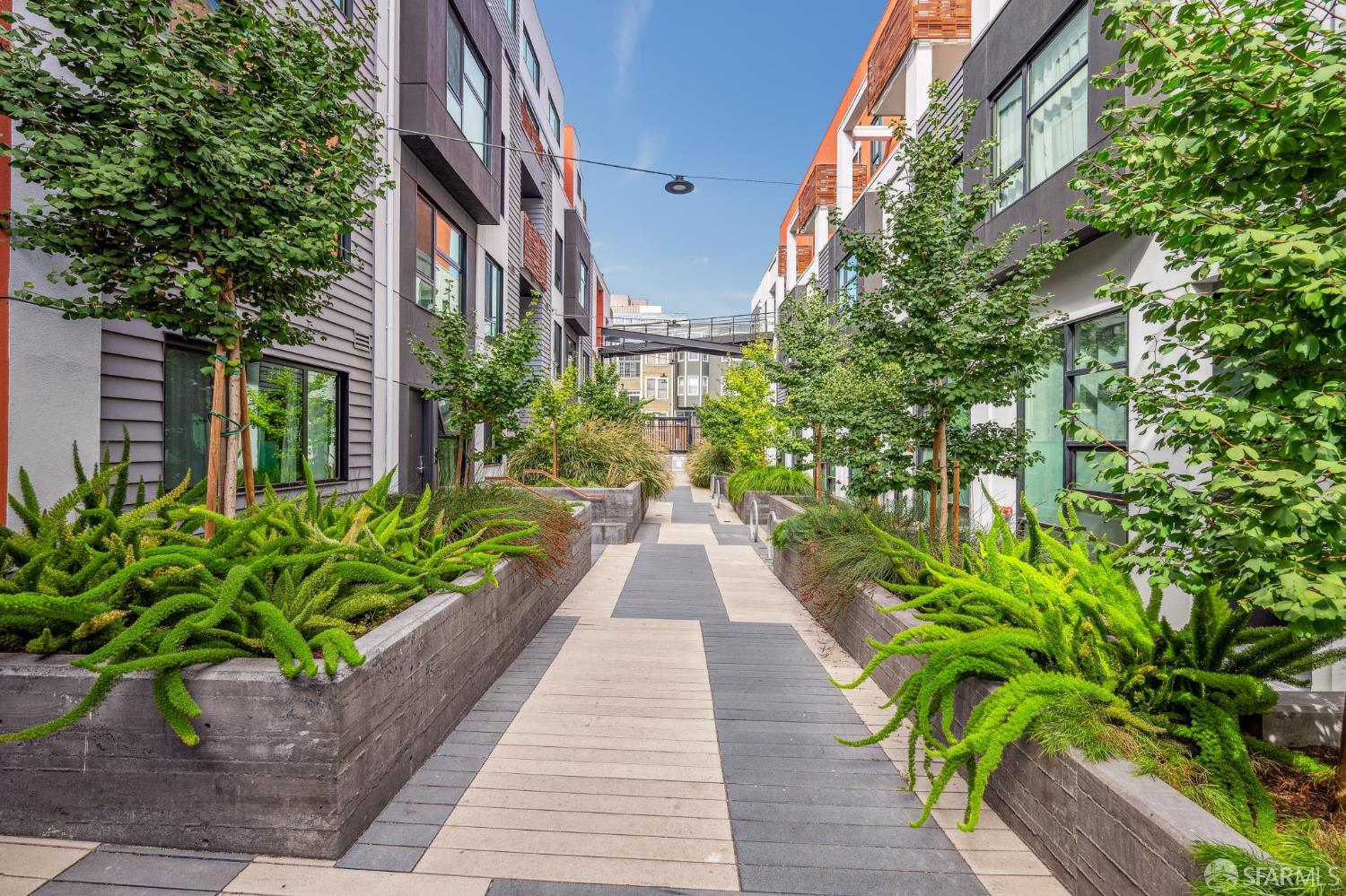 1288 Howard Street, Unit 317 San Francisco, CA 94103 - Photo 41 of 57 a view of a garden with pathway