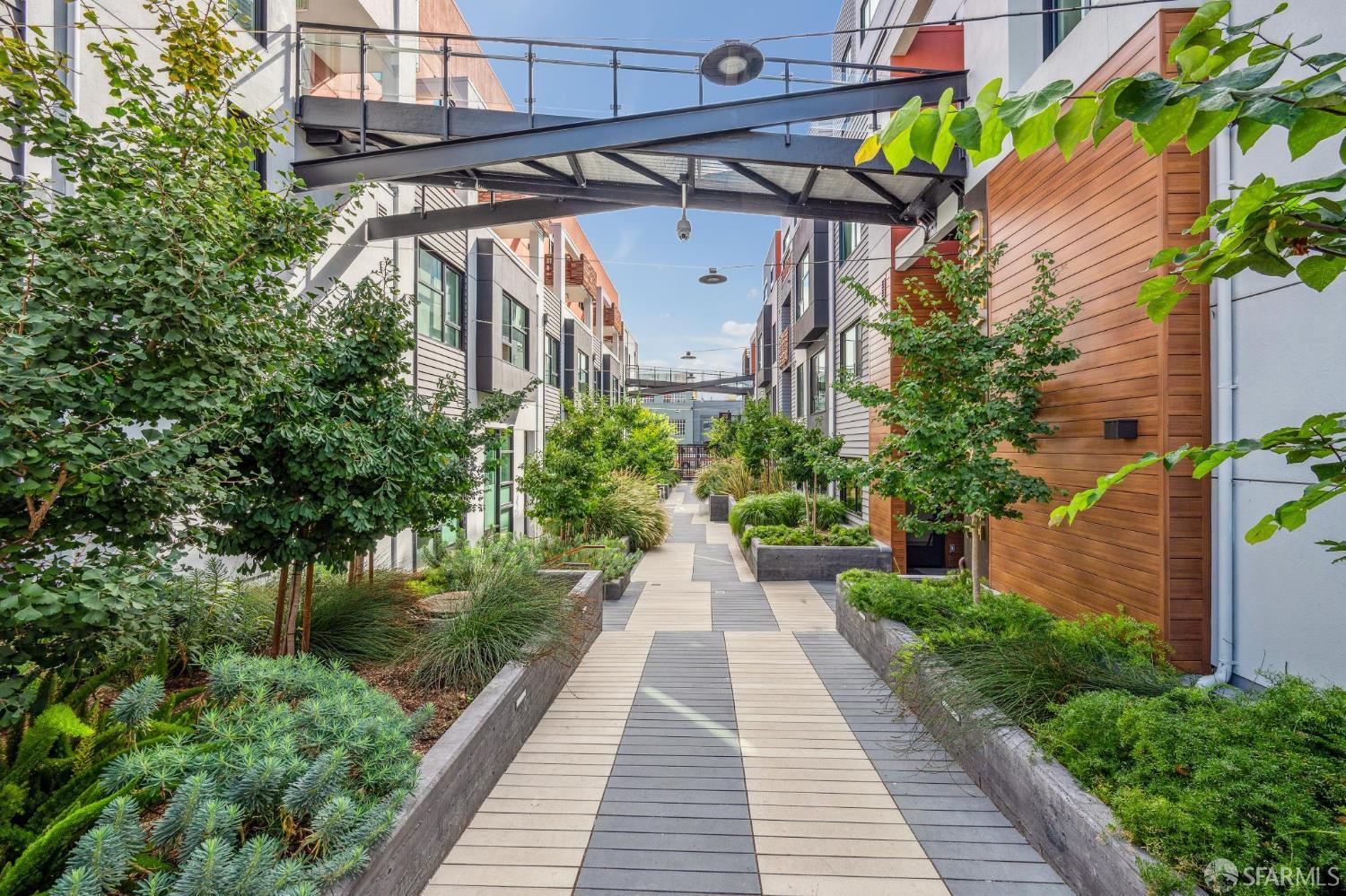 1288 Howard Street, Unit 317 San Francisco, CA 94103 - Photo 42 of 57 a view of a pathway with a patio