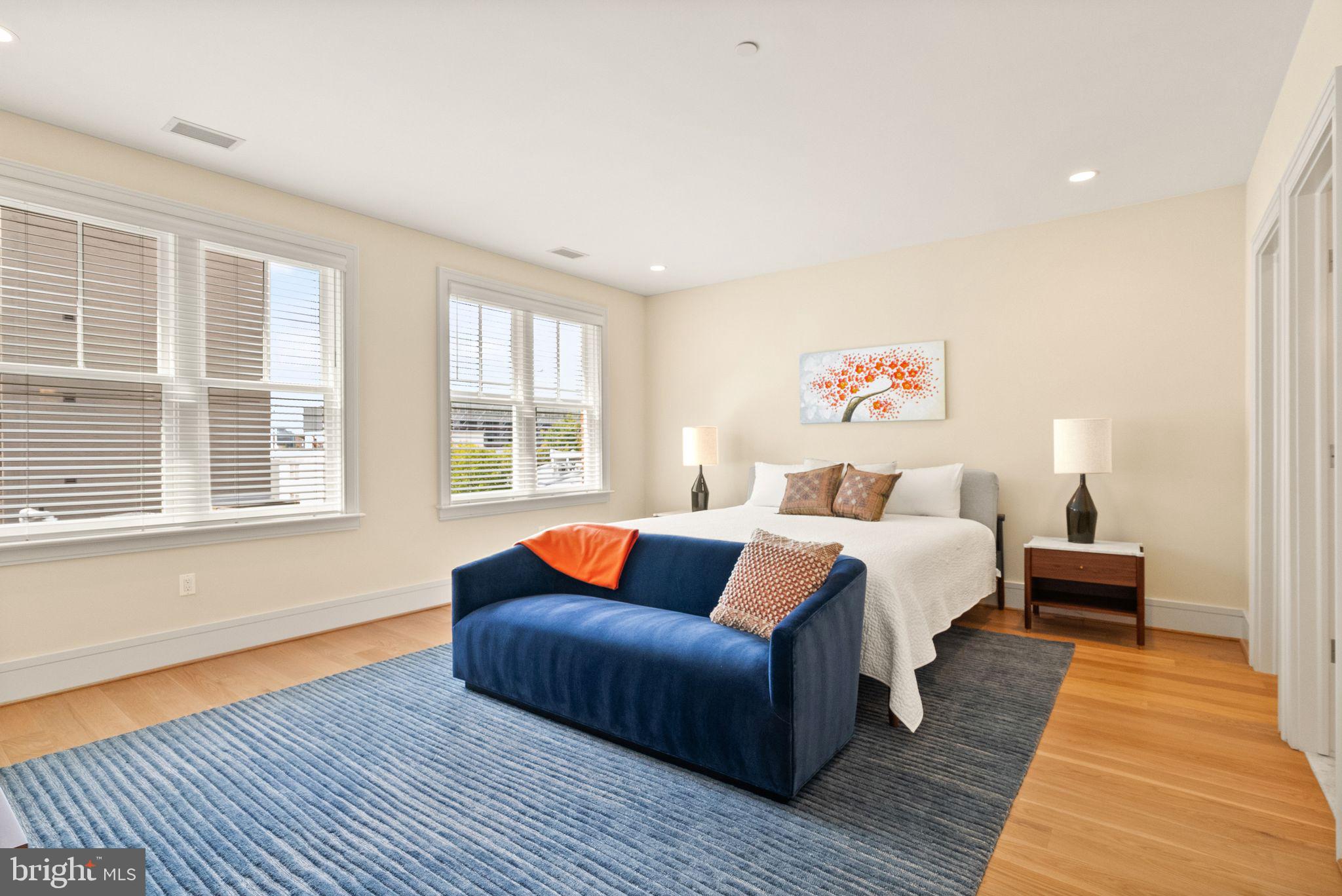 424 3rd Street Northeast Washington, DC 20002 - Photo 24 of 33 a bedroom with furniture and a large window