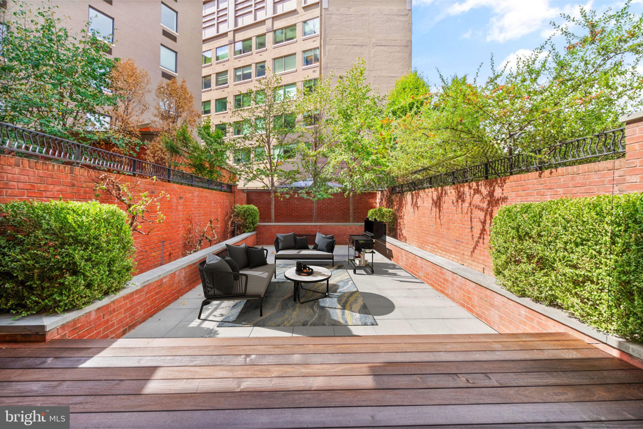 424 3rd Street Northeast Washington, DC 20002 - Photo 31 of 33 a view of a patio with chairs and potted plants
