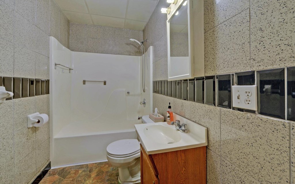 1720 Caney Creek Road Murphy, NC 28906 - Photo 10 of 69 a bathroom with a sink toilet and shower
