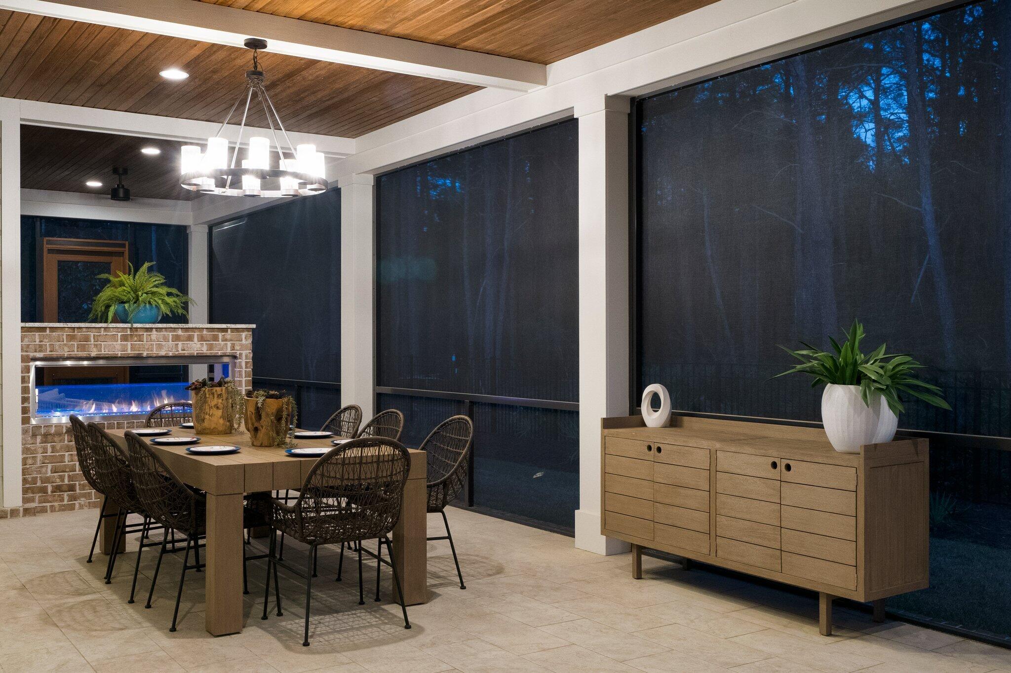 207 Pheasant Way Road Santa Rosa Beach, FL 32459 - Photo 60 of 70 a view of a dining room with furniture and chandelier