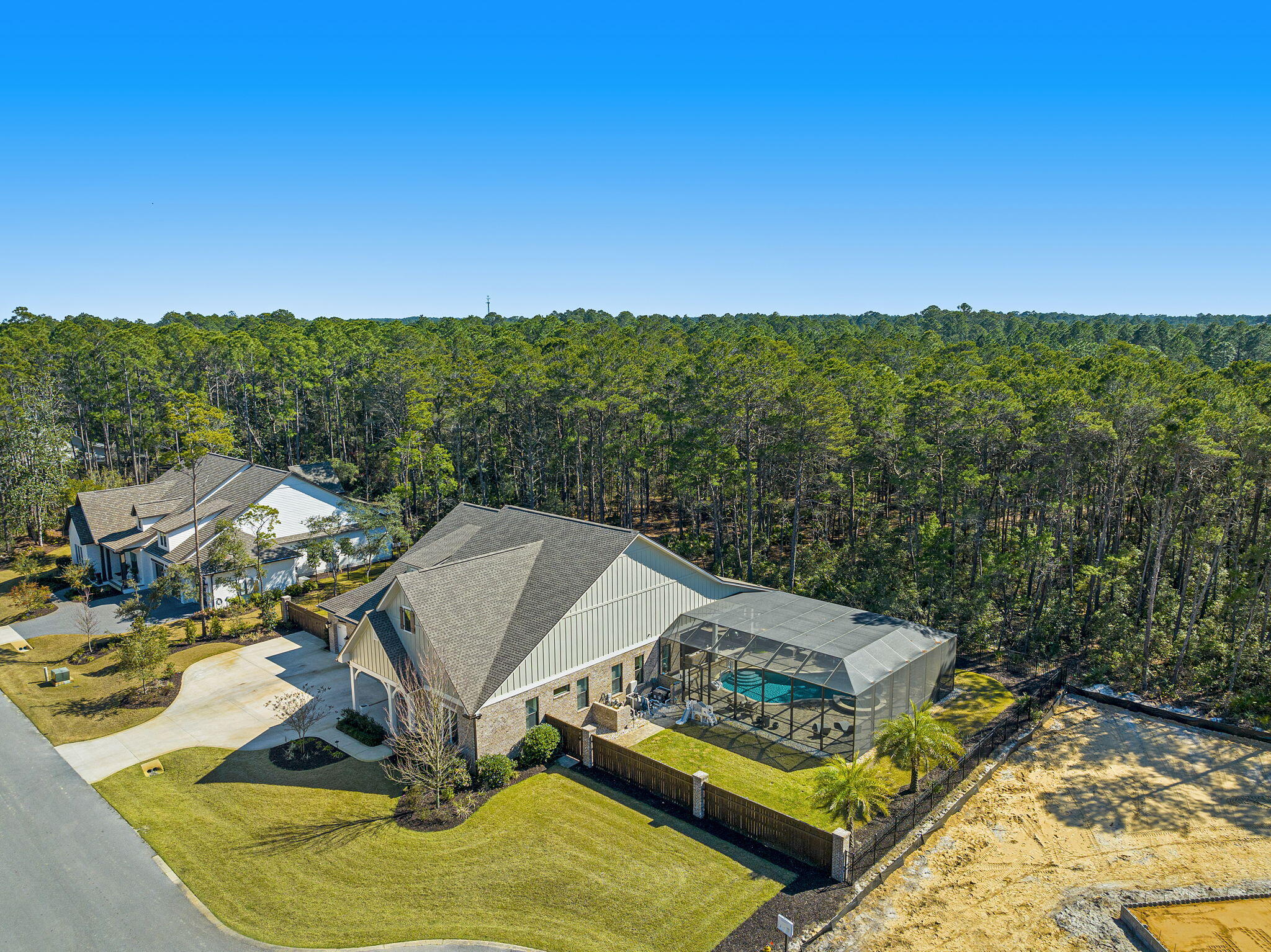 207 Pheasant Way Road Santa Rosa Beach, FL 32459 - Photo 68 of 70 an aerial view of a house with a yard