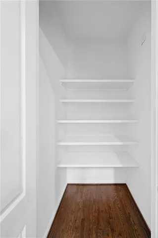 a view of a room with shelf