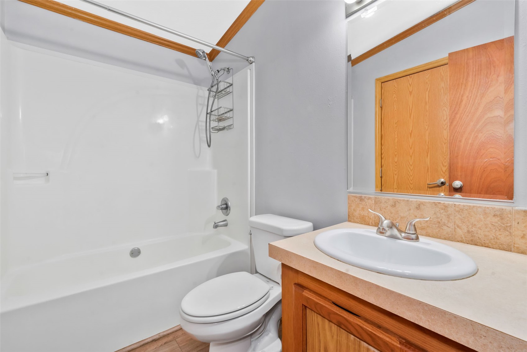 366 South 2nd Street Hayden, CO 81639 - Photo 27 of 38 a bathroom with a granite countertop sink toilet and shower