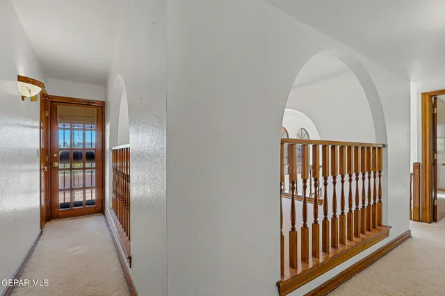 a view of city from a balcony