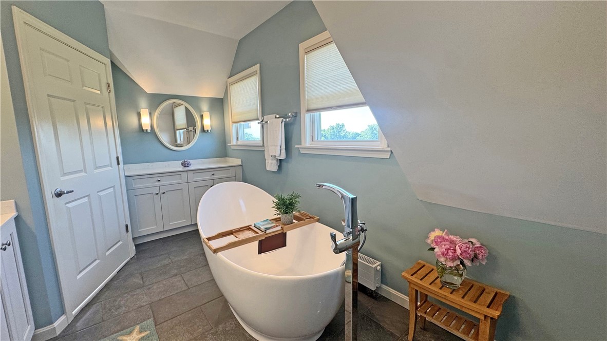 1720 Corn Neck Road Block Island, RI 02807 - Photo 31 of 37 Primary Suite Soaking Tub and Vanity