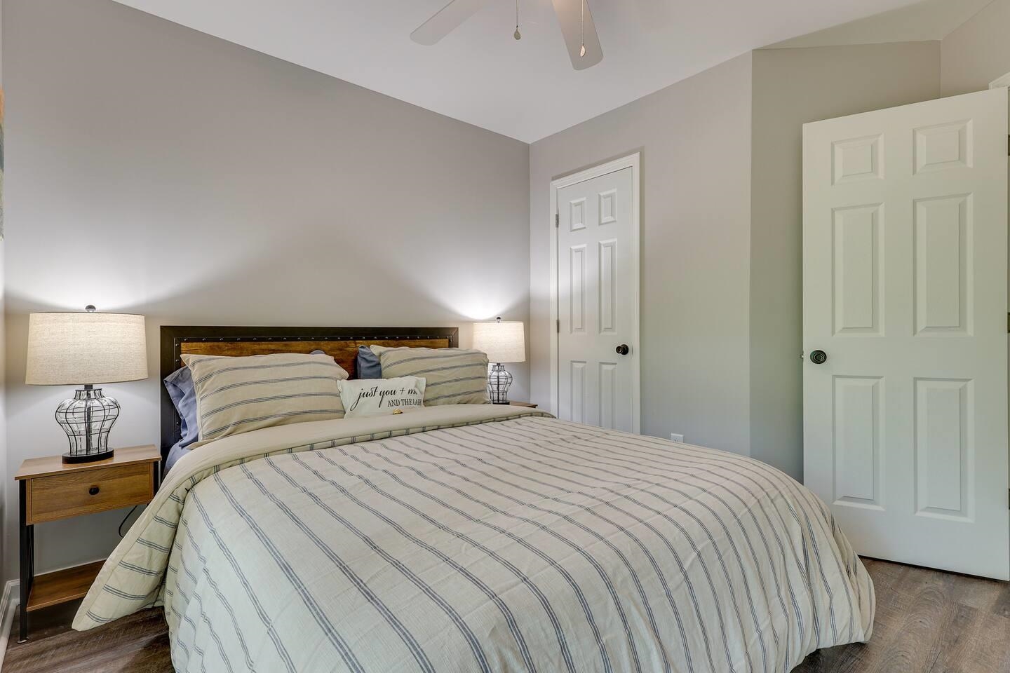 110 Bogey Loop Counce, TN 38326 - Photo 11 of 18 Bedroom with dark wood finished floors and a ceiling fan