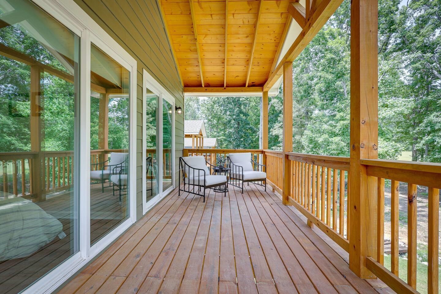 110 Bogey Loop Counce, TN 38326 - Photo 17 of 18 Sunroom featuring healthy amount of natural light and a wooden deck