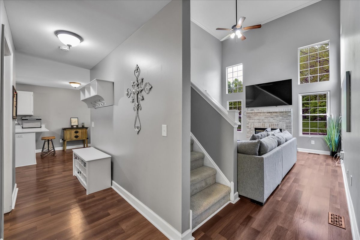 911 Fawn Ridge Court, Unit B Yorkville, IL 60560 - Photo 18 of 37 a view of a living room and a flat screen tv